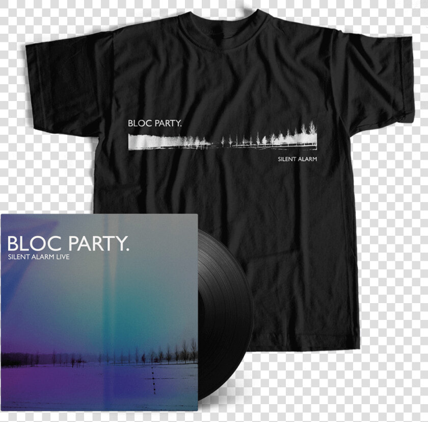 Silent Alarm Lp tee Bundle   Bloc Party Silent Alarm T Shirt  HD Png DownloadTransparent PNG