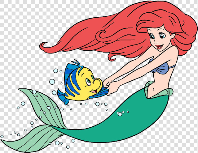 Ariel And Flounder Clip Art  HD Png DownloadTransparent PNG