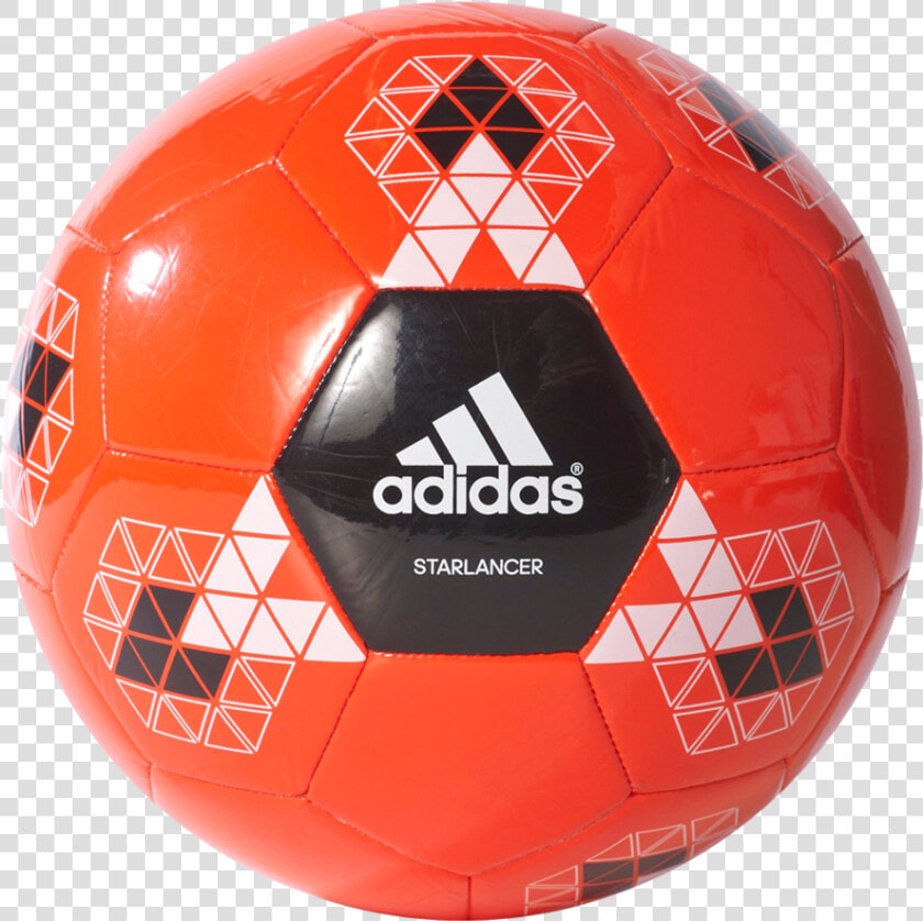 Balon Adidas Starlancer V Naranja Class Lazyload   Blue Adidas Soccer Ball  HD Png DownloadTransparent PNG