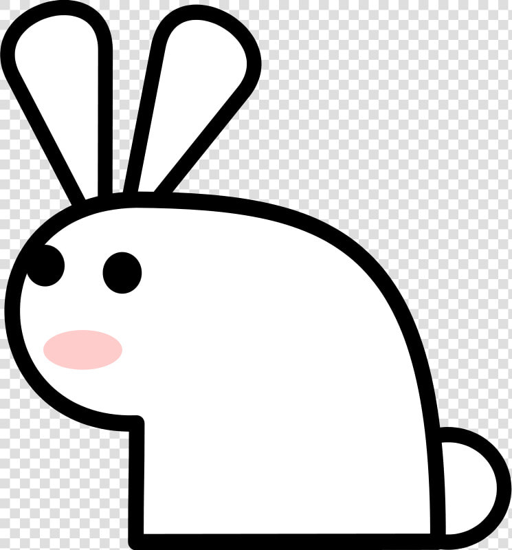 Transparent Rabbit Outline Png   Rabbit Clip Art  Png DownloadTransparent PNG