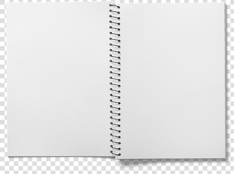 Spiral Notebook  Notebook  Open  Empty Pages  Isolated   Monochrome  HD Png DownloadTransparent PNG