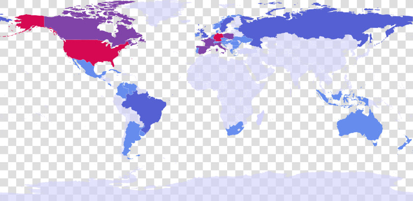 Earth  Map  World  Countries  Nations  Germany  America   Metal Band Per Capita Map  HD Png DownloadTransparent PNG