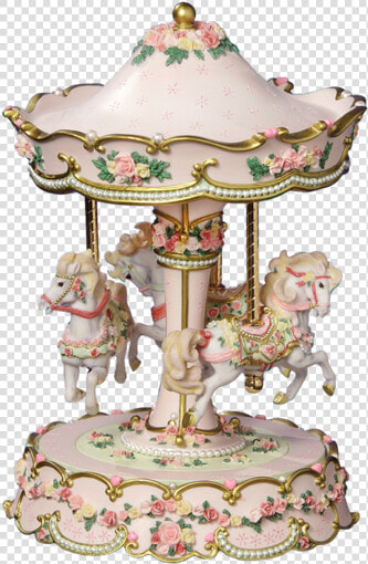 Hearts And Roses 3 Horse Carousel Class   Carousel Horse Snow Globe  HD Png DownloadTransparent PNG