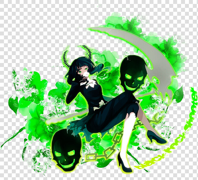 Transparent Black Rock Shooter Png   Illustration  Png DownloadTransparent PNG