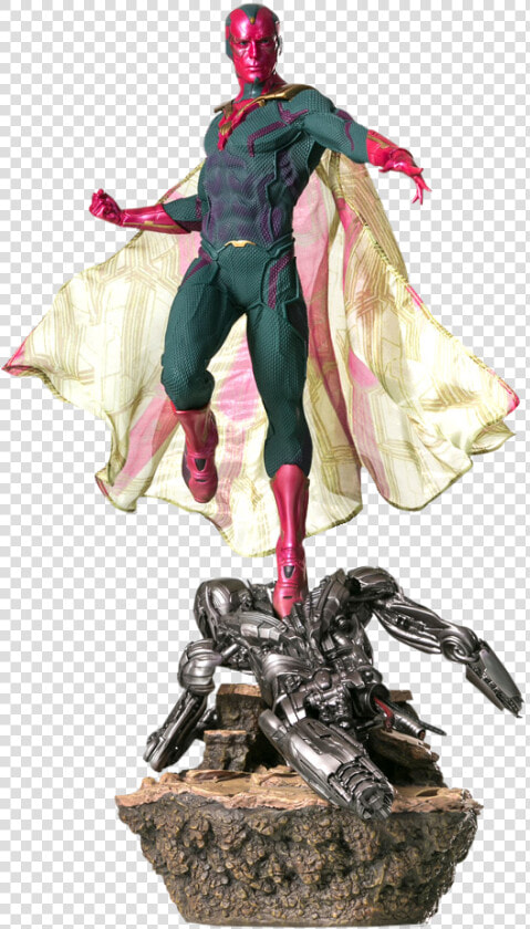 Vision 1 6th Scale Diorama Statue   Avengers Age Of Ultron 1 6 Statuen  HD Png DownloadTransparent PNG