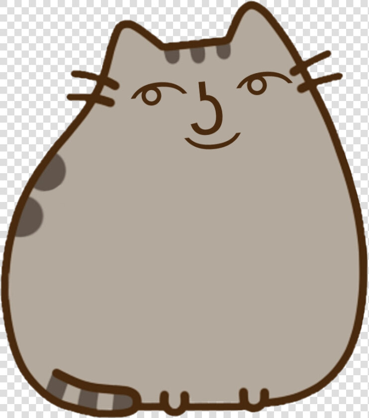  pusheen  lenny  lennyface  cute  sticker   Pusheen Cat Lenny Face  HD Png DownloadTransparent PNG