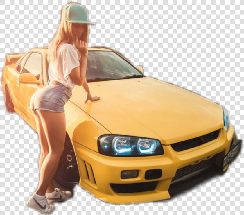 Car Wallpapers With Girls   Png Download   Girls With Jdm Cars  Transparent PngTransparent PNG