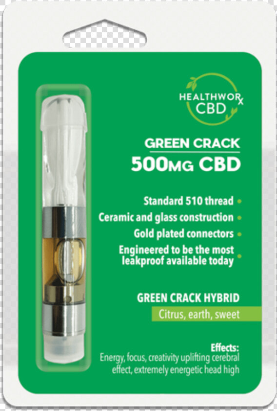 Buy Green Crack 500mg Cbd Vaporizer Pen Cartridge Online   General Supply  HD Png DownloadTransparent PNG