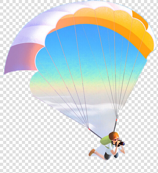 Parachuting Parachute Paragliding Flight Parasailing   滑翔 傘 素材  HD Png DownloadTransparent PNG