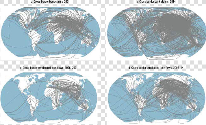 Gfdr 2018 Map   International Flows Of Loans  HD Png DownloadTransparent PNG