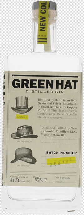 Green Hat Gin   Green Hat Gin Distillery  HD Png DownloadTransparent PNG