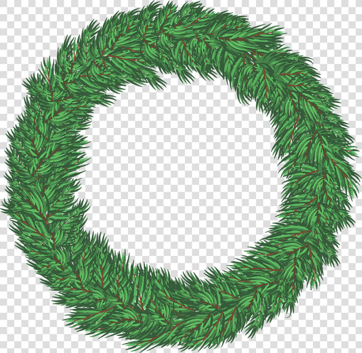 Shortleaf Black Spruce oregon Pine colorado Spruce white   Christmas Wreath Vector Transparent  HD Png DownloadTransparent PNG