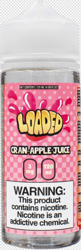 Cran Apple Juice Loaded E Liquid 120ml  HD Png DownloadTransparent PNG