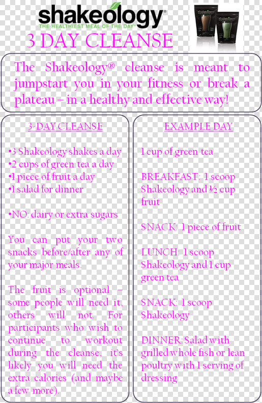 Fityaf S Shakeology 3 day Cleanse   Human Action  HD Png DownloadTransparent PNG