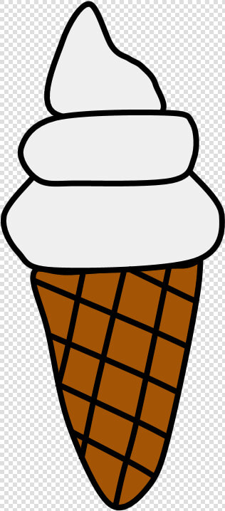 Vanilla Ice Cream  Cone  Waffle  Wafer   Vanilla Ice Cream Clip Art  HD Png DownloadTransparent PNG