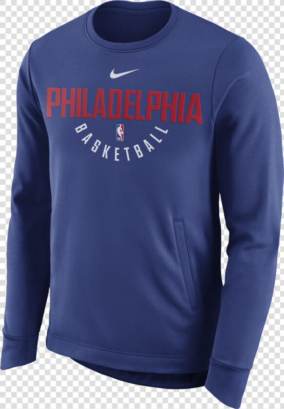 Philadelphia 76ers Men S Therma Performance Crew Sweater   Long sleeved T shirt  HD Png DownloadTransparent PNG