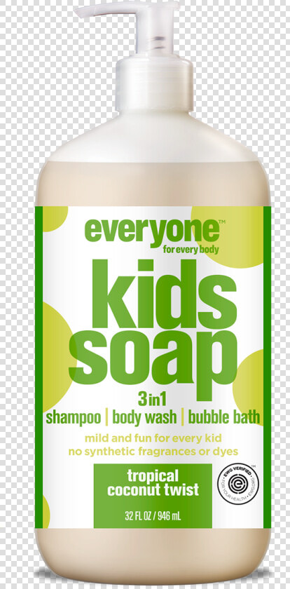 Everyone Kids Soap Tropical Coconut Twist 16oz  HD Png DownloadTransparent PNG