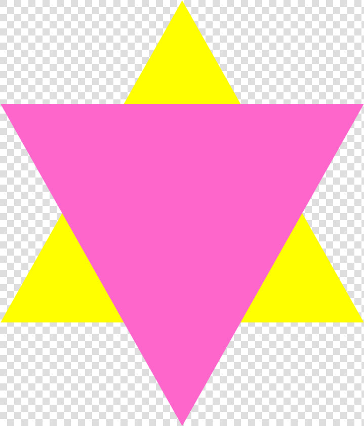 The Pink Triangle Overlapping A Yellow Triangle Was   Pink Triangle Jew  HD Png DownloadTransparent PNG