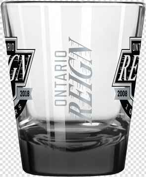 Ontario Reign 10th Anniversary Elite Shot Glass   Pint Glass  HD Png DownloadTransparent PNG