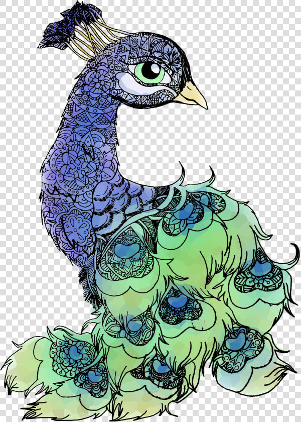 Peacock Clipart Mandala   Animal Mandala Drawing  HD Png DownloadTransparent PNG