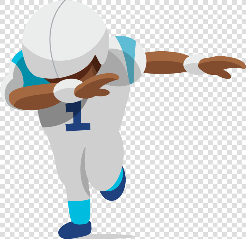 Dabbing Emoji Transparent   Football Player Dabbing Cartoon  HD Png DownloadTransparent PNG