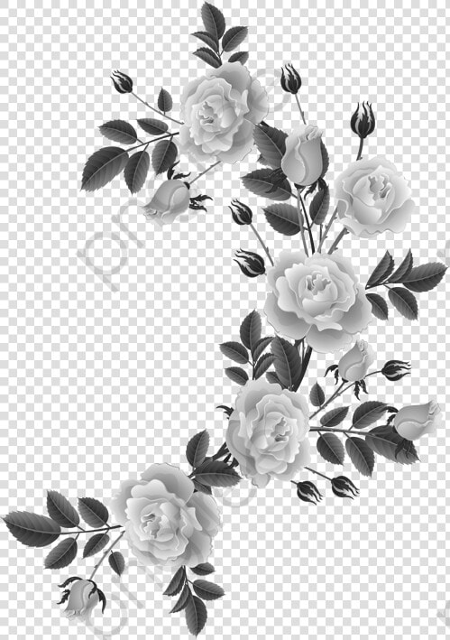 Border Flower Png Transparent   Shabby Chic Flower Png  Png DownloadTransparent PNG