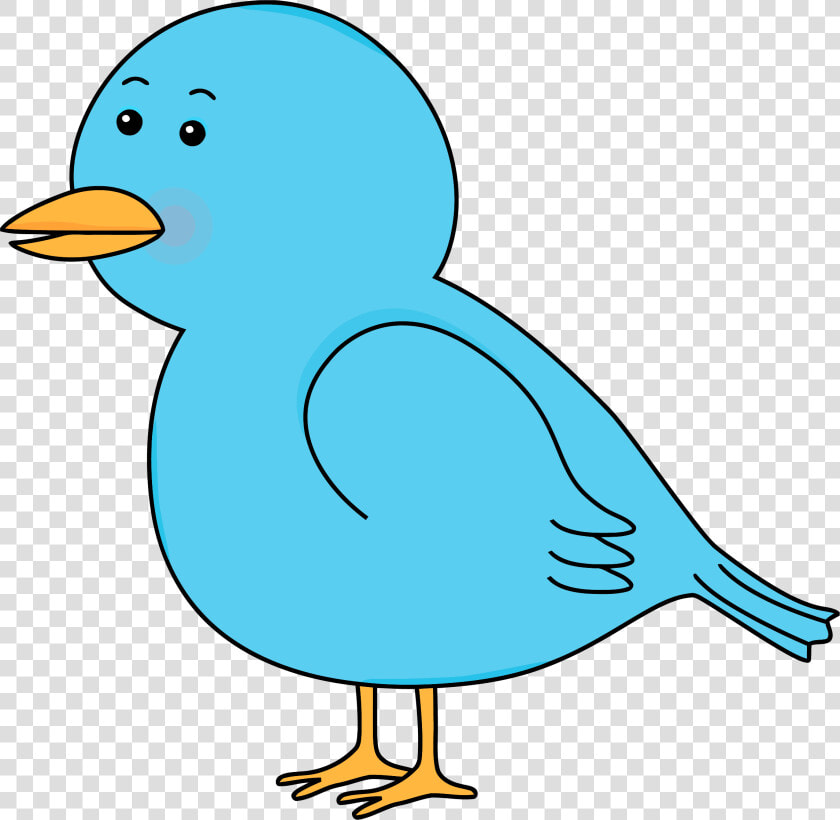 Waiting Cute Cartoon Bird Clipart Png   Blue Bird Clipart Transparent Background  Png DownloadTransparent PNG