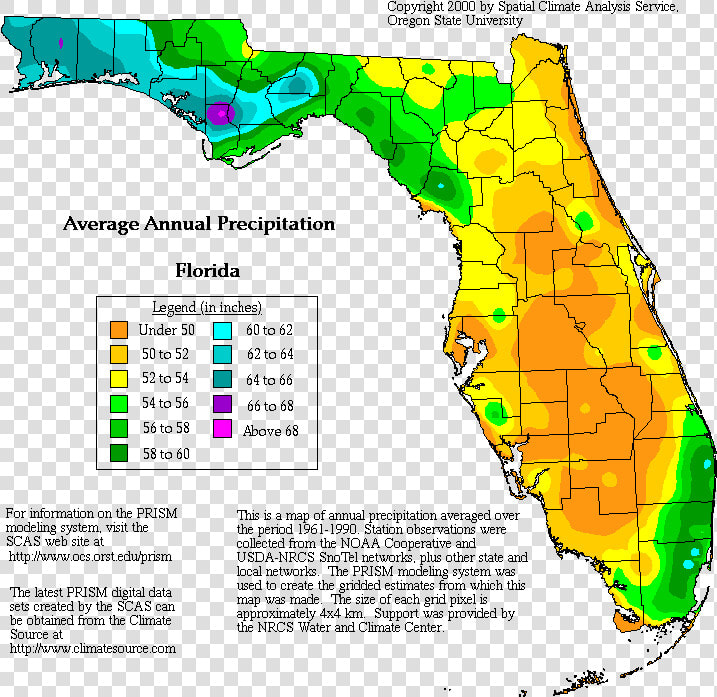 Florida Rainfall Map  HD Png DownloadTransparent PNG