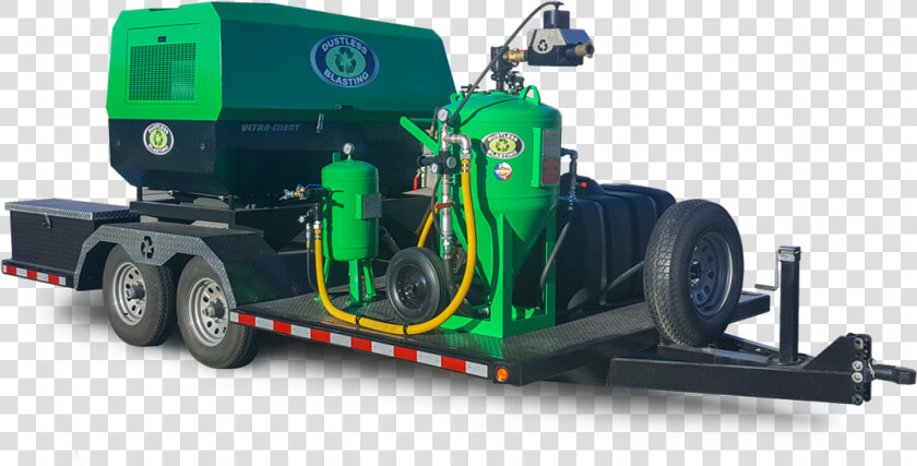 Dustless Blasting   Trailer Truck  HD Png DownloadTransparent PNG