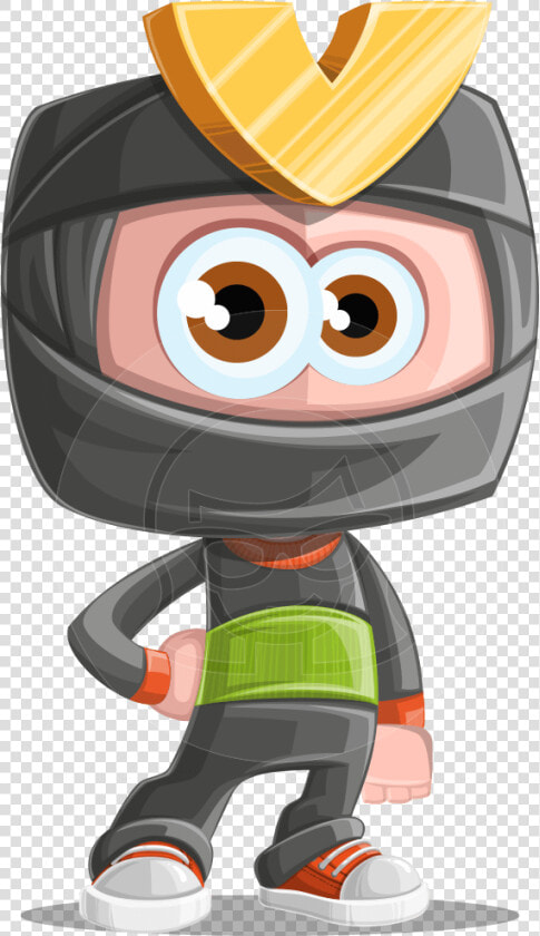 Cute Ninja Cartoon Vector Character Aka Arata   Ninja Character Vector  HD Png DownloadTransparent PNG