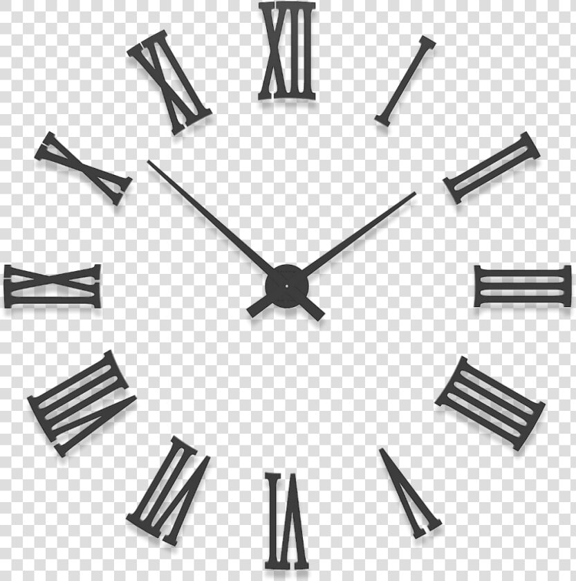 Large Wall Clocks With Roman Numerals Da Vinci Diy   Large Wall Clock Png  Transparent PngTransparent PNG