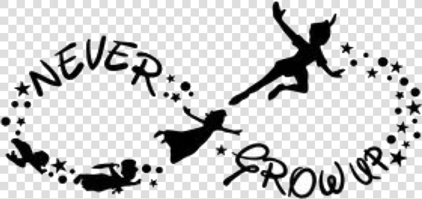 Infinity Peterpan Neverlandfreetoedit   Peter Pan Never Grow Up Decal  HD Png DownloadTransparent PNG