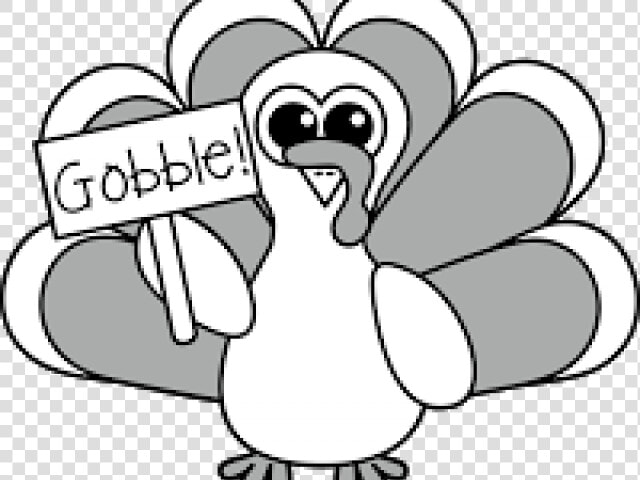 Transparent Turkey Cartoon Png   Turkey Gobble Clipart  Png DownloadTransparent PNG