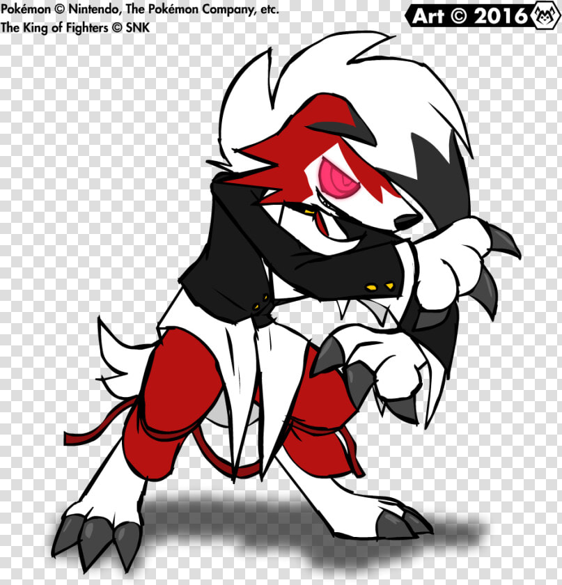 Transparent Lycanroc Png   King Of Fighters Pokemon  Png DownloadTransparent PNG