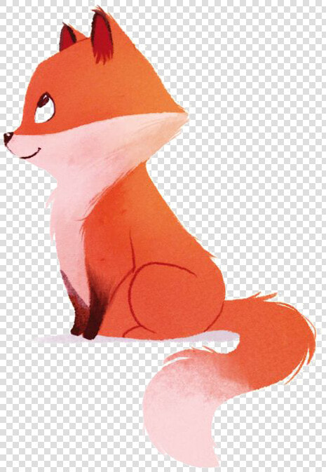 Red Fox Drawing Watercolor Painting Illustration   Renard Mignon Dessin  HD Png DownloadTransparent PNG