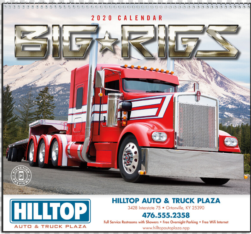 Picture Of Big Rigs Wall Calendar   Semi trailer Truck  HD Png DownloadTransparent PNG