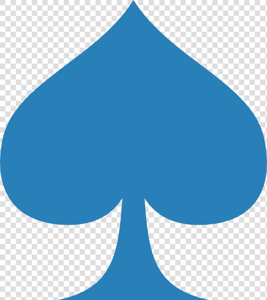 Blue Spade Svg Clip Arts   Card Suits Spade  HD Png DownloadTransparent PNG