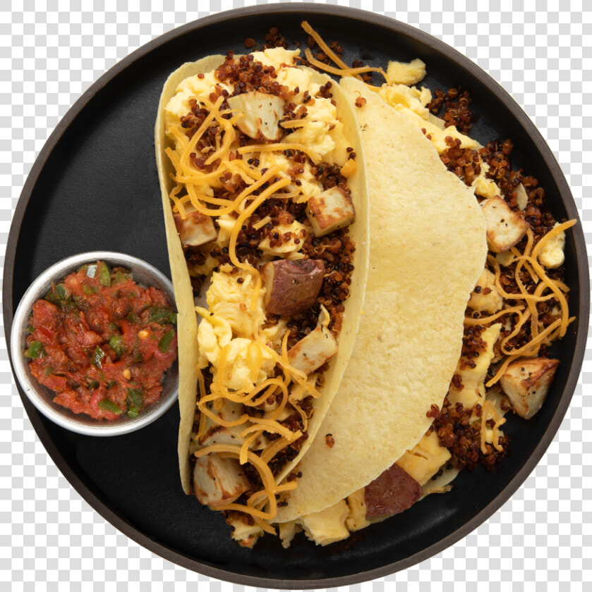 Quinoa Chorizo Breakfast Tacos   Corn Tortilla  HD Png DownloadTransparent PNG