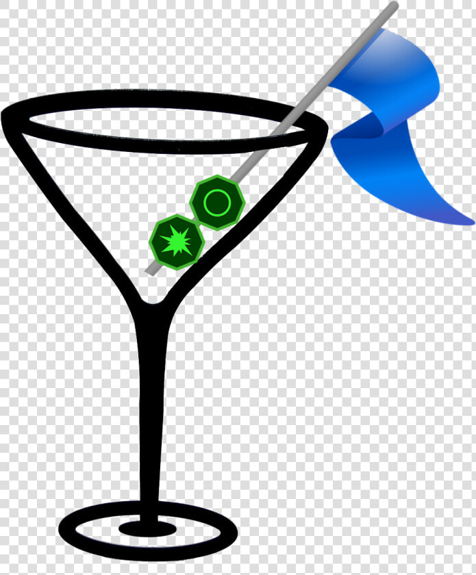 Cocktail Glasses Clipart   Silhouette Transparent Png Martini Glass Png  Png DownloadTransparent PNG