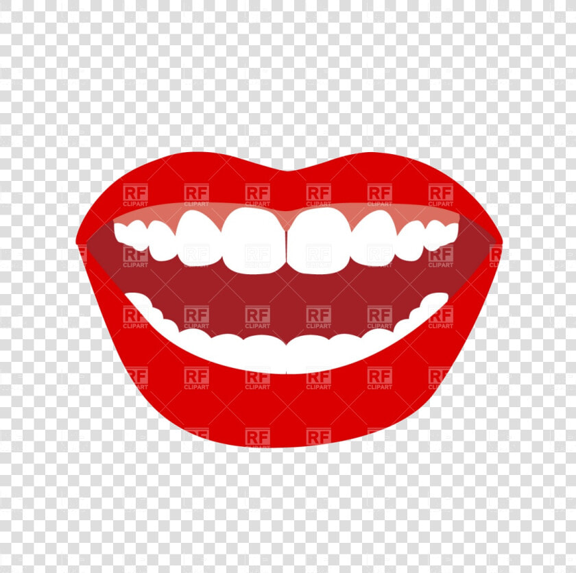 Mouth Opened With Lips Gum And Teeth Vector Image Illustration   Smile Teeth Png Vector  Transparent PngTransparent PNG