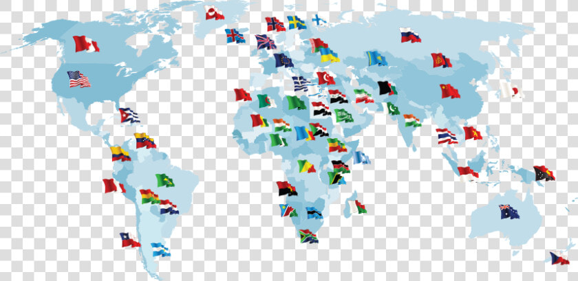 World flag   Map Of Regions In The World  HD Png DownloadTransparent PNG