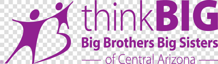 Thinkbigpurple   Big Brother Big Sister Central Arizona Logo Png  Transparent PngTransparent PNG