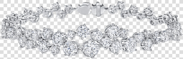 Sparkling Cluster By Harry Winston  Diamond Bracelet   Diamond  HD Png DownloadTransparent PNG