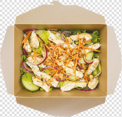 Healthy Cafe Crunch Mansfield Fit Food Fast   Chicken Salad Box  HD Png DownloadTransparent PNG