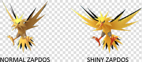 Normal Zapdos And Shiny Zapdos Pokemon Go   Shiny Zapdos Vs Normal  HD Png DownloadTransparent PNG