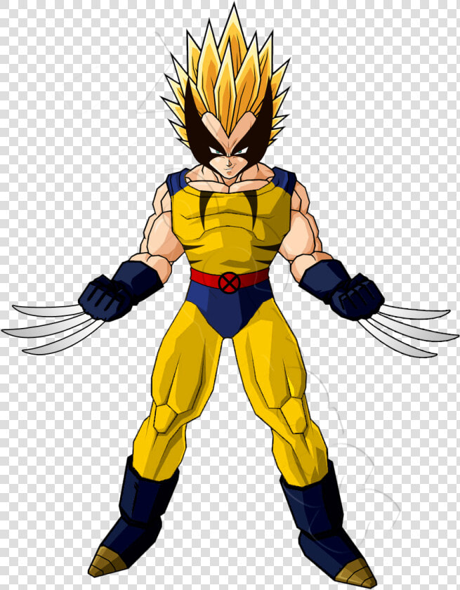 Wolverine And Goku Fusion   Wolverine Vegeta  HD Png DownloadTransparent PNG