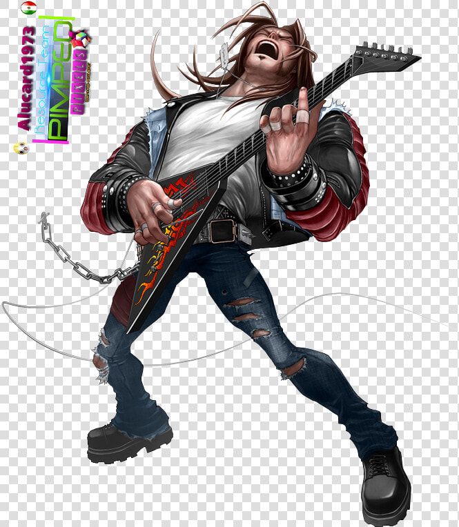  character  Axel Steel Guitar Hero   Guitar Hero Warriors Of Rock Axel  HD Png DownloadTransparent PNG