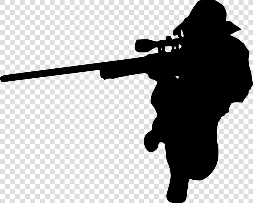 Sniper Rifle Silhouette Png   Soldier Silhouette Transparent Background  Png DownloadTransparent PNG