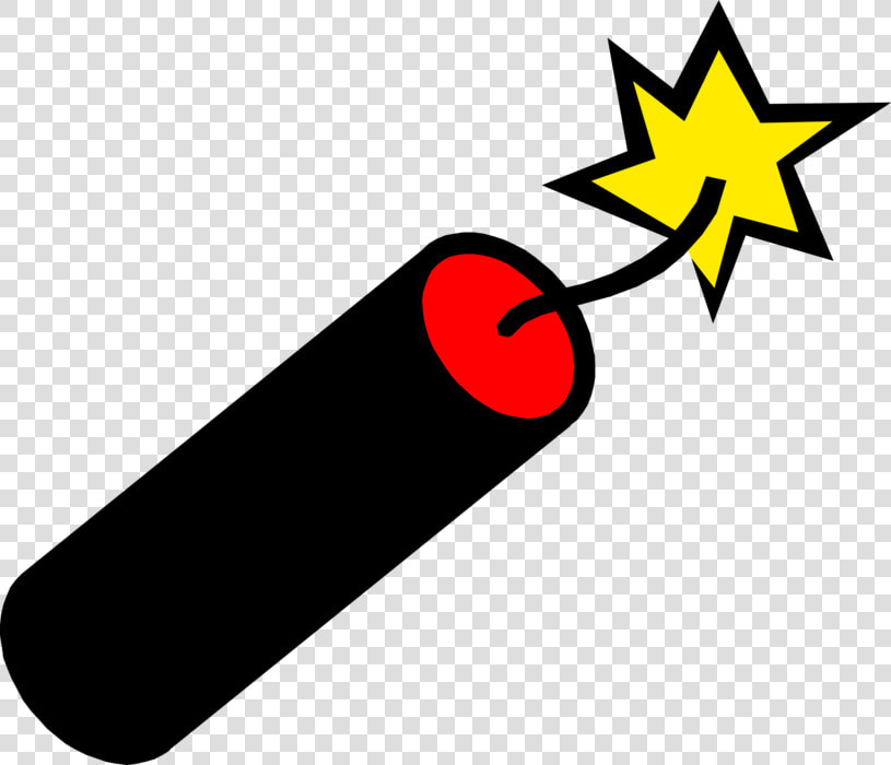 Vector Illustration Of Dynamite Tnt Firecracker Fireworks   Firecracker Clipart  HD Png DownloadTransparent PNG