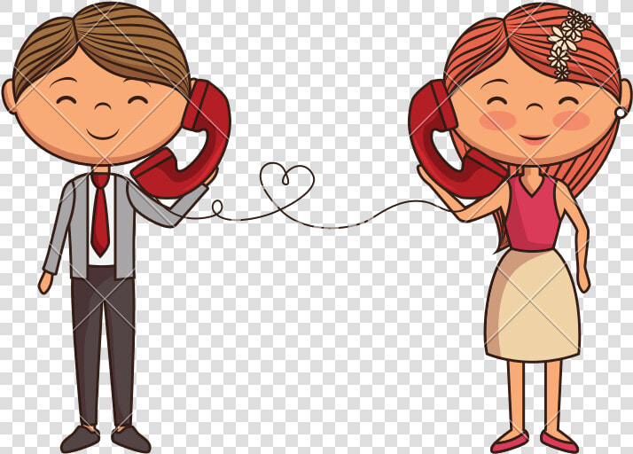 Conversation On The Phone Cartoon  HD Png DownloadTransparent PNG